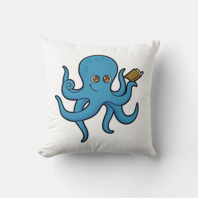 Octopus with Book Cushion (Front)