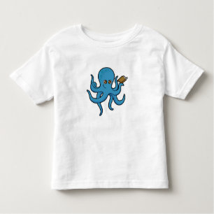 Octopus with Book Toddler T-Shirt