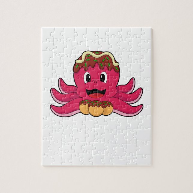 Octopus with Cake Jigsaw Puzzle (Vertical)