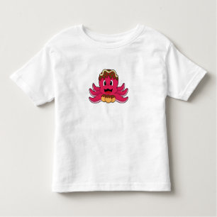 Octopus with Cake Toddler T-Shirt
