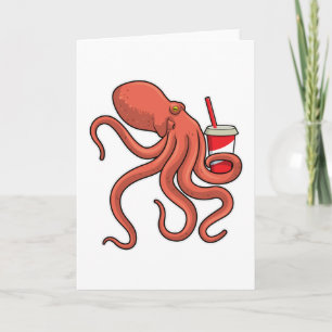 Octopus with Drink Card