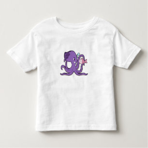 Octopus with Fish.PNG Toddler T-Shirt
