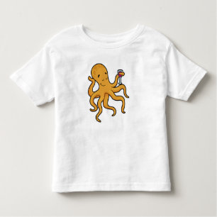 Octopus with Glass of Juice Toddler T-Shirt