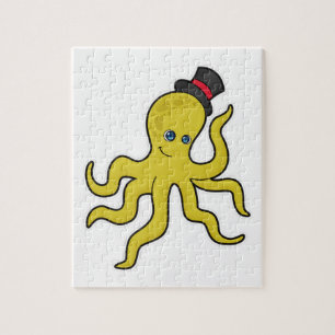Octopus with Hat Jigsaw Puzzle
