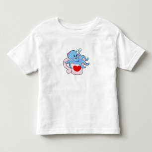 Octopus with Heart Cup.PNG Toddler T-Shirt