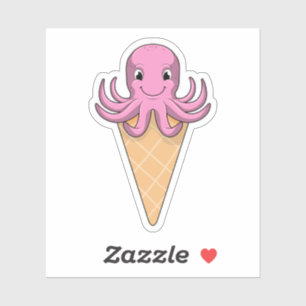 Octopus with Ice cream cone