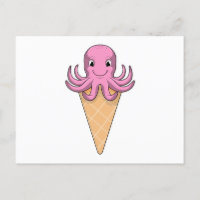 Octopus with Ice cream cone