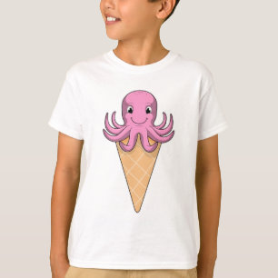 Octopus with Ice cream cone T-Shirt