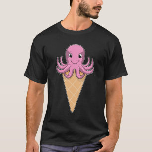 Octopus with Ice cream cone T-Shirt