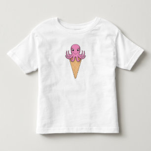 Octopus with Ice cream cone Toddler T-Shirt