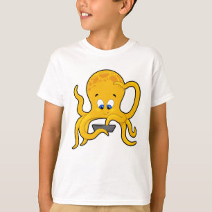 Octopus with Laptop T-Shirt