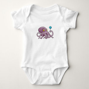 Octopus with Lollipop Baby Bodysuit
