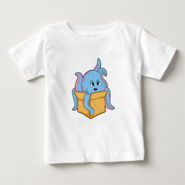 Octopus with Packet.PNG Baby T-Shirt (Front)
