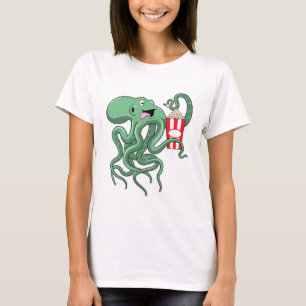 Octopus with Popcorn T-Shirt