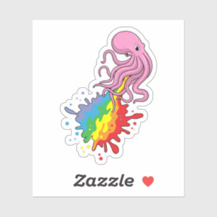 Octopus with Rainbow