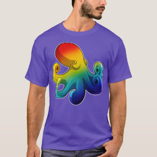Octopus with Rainbow 2 T-Shirt