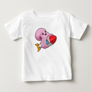 Octopus with Rocket Baby T-Shirt