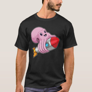 Octopus with Rocket T-Shirt
