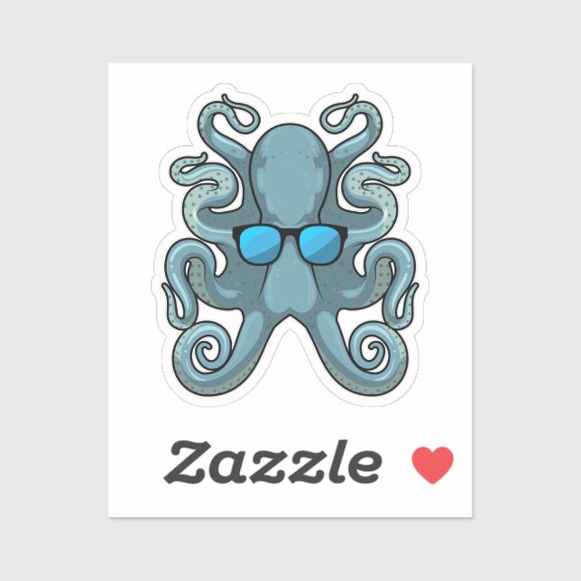 Octopus with Sunglasses (Sheet)