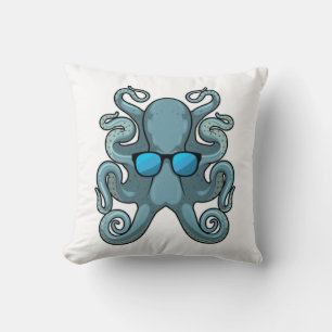 Octopus with Sunglasses Cushion