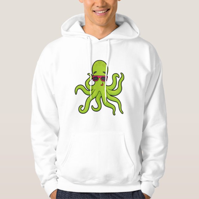 Octopus with Sunglasses Hoodie (Front)