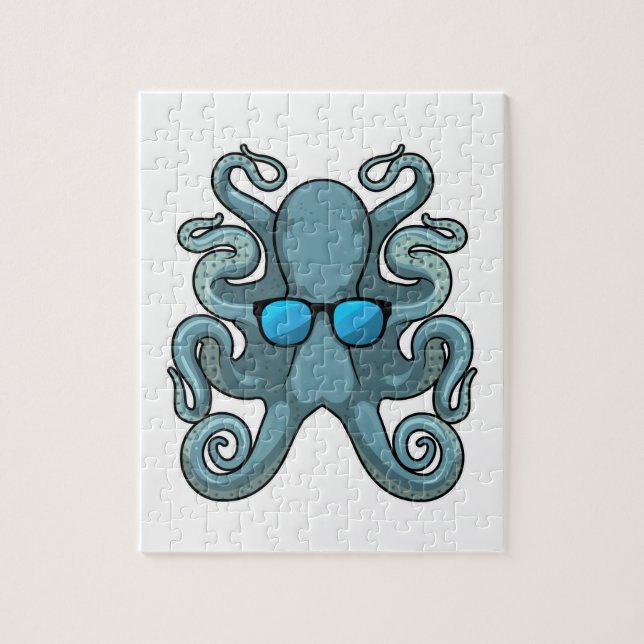 Octopus with Sunglasses Jigsaw Puzzle (Vertical)