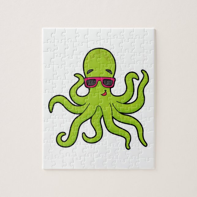 Octopus with Sunglasses Jigsaw Puzzle (Vertical)