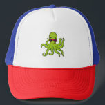 Octopus with Sunglasses Trucker Hat<br><div class="desc">This design is the perfect gift for a birthday,  Christmas and other celebrations. It is suitable for women,  men and kids.</div>