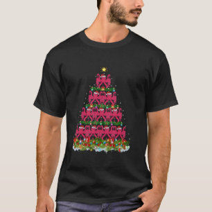 Octopus Xmas Tree Lights Decoration Santa Octopus  T-Shirt