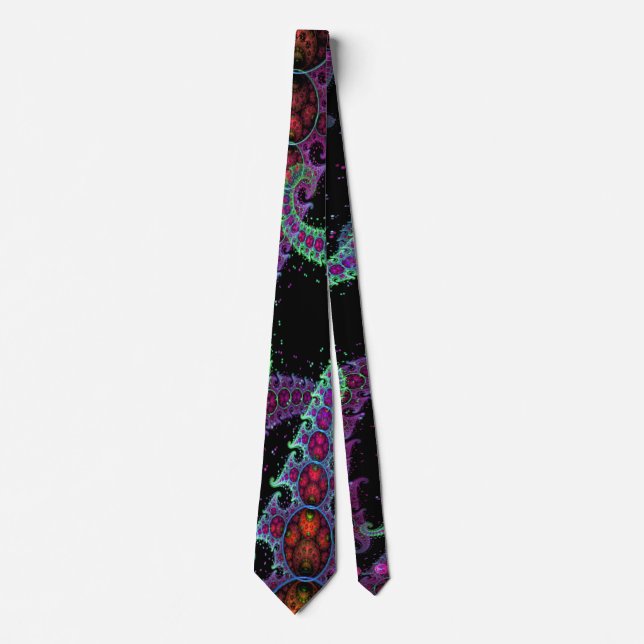 Octopus's Garden Fractal Custom Tie (Front)