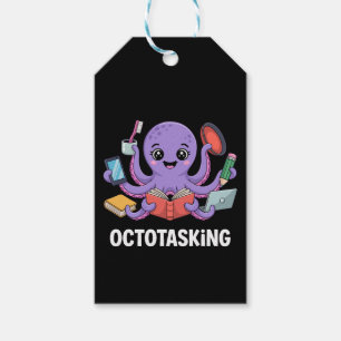 Octotasking Creature in Multitask Mode Gift Tags