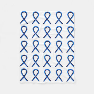 Ocular Melanoma Awareness Ribbon Fleece Blankets