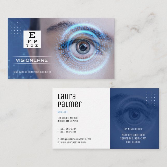 Oculist | optican business card (Front/Back)