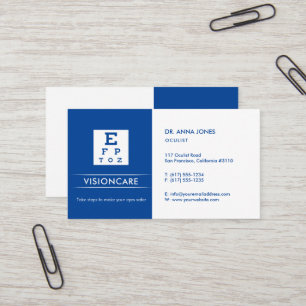Oculist Optican Business Card