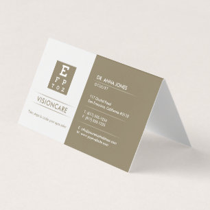 Oculist optican business card