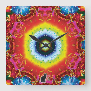 Oculus Kaleidoscope Square Wall Clock