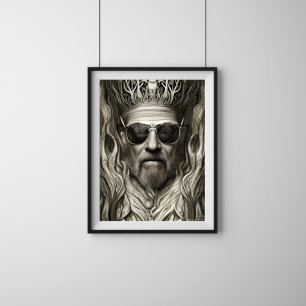 Od Rockers Never Die Surreal Fantasy Art Poster