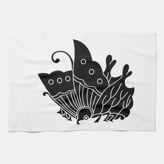 Oda butterfly tea towel (Horizontal)
