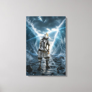 Oda Nobunaga Samurai Armour Water 16x24 Canvas Print