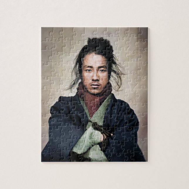 Oda Nobuyoshi Samurai Portrait Jigsaw Puzzle (Vertical)