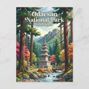 Odaesan National Park South Korea Postcard