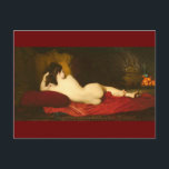 Odalisque - Lefebvre Postcard<br><div class="desc">Jules Joseph Lefebvre (1836–1911) was a French figure painter, educator and theorist. Lefebvre was born in Tournan-en-Brie, Seine-et-Marne, on 14 March 1836. Many of his paintings are single figures of beautiful women. Among his best portraits were those of M. L. Reynaud and the Prince Imperial (1874). Lefebvre died in Paris,...</div>