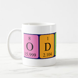 Odalys periodic table name mug