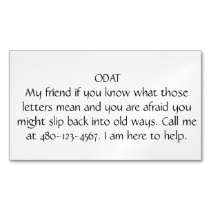 ODAT 	Magnetic BUSINESS CARD