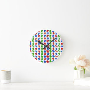 Odd Abstract Pattern Clock