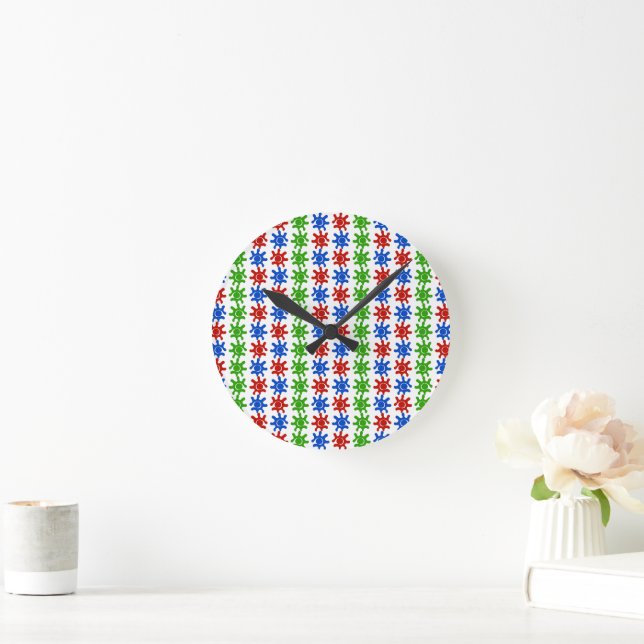 Odd Abstract Pattern Clock (Home)