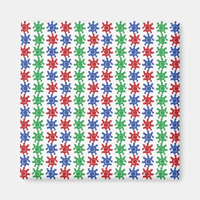 Odd Abstract Pattern Magnet  (Front)
