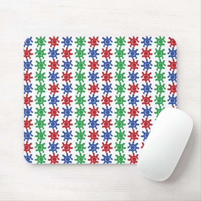 Odd Abstract Pattern Mousepad (With Mouse)
