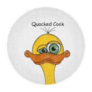 Odd Cartoon Duck Cutting Board