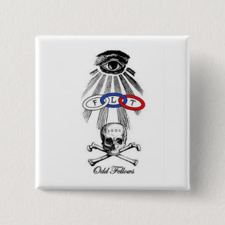 odd fellows 15 cm square badge